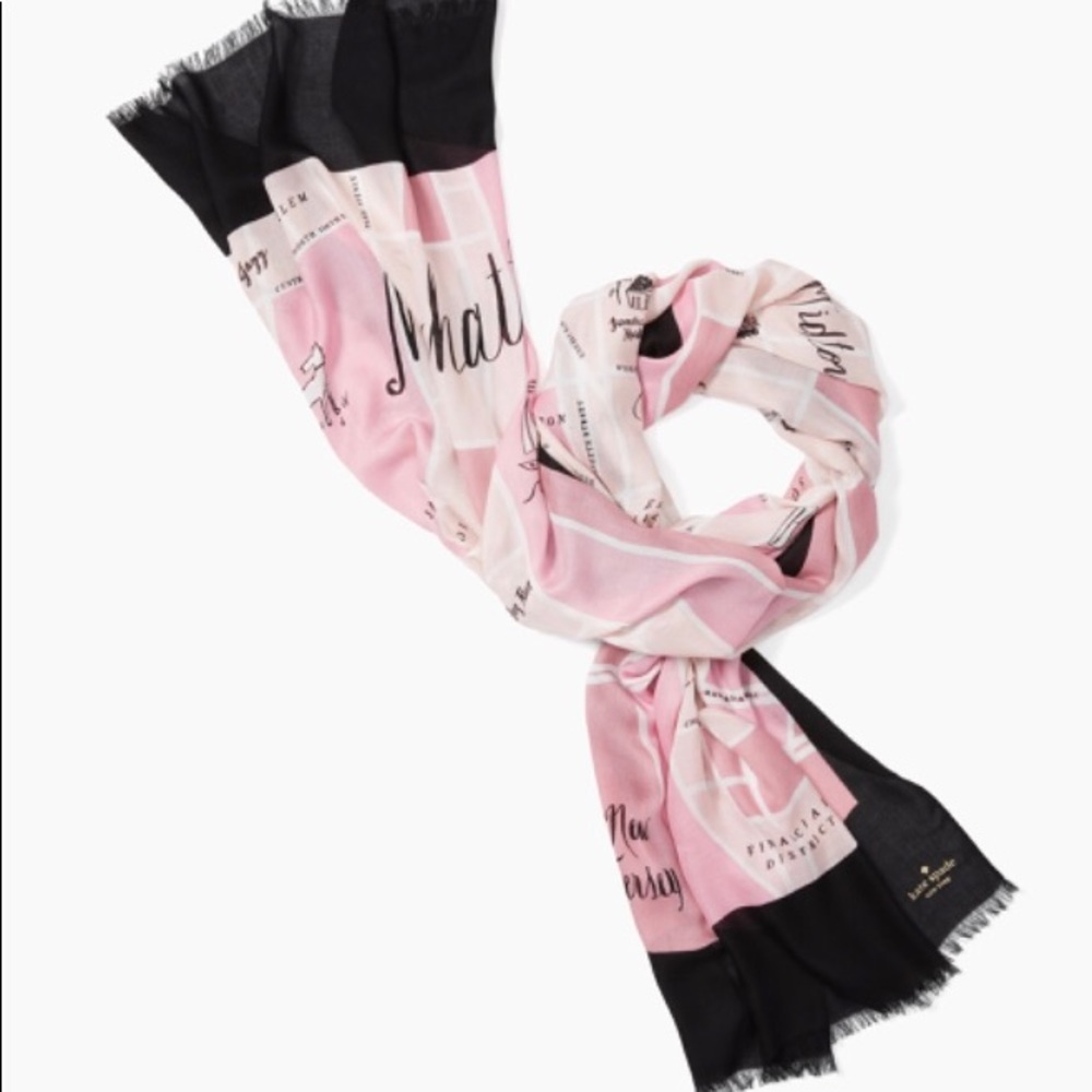 Kate Spade New York Map Oblong Scarf